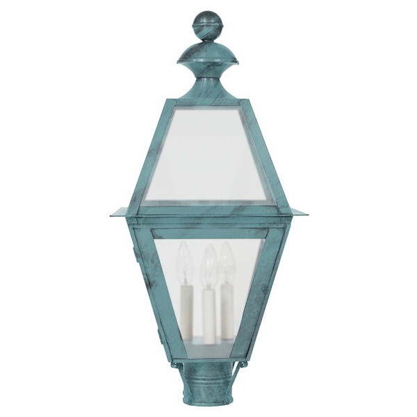 Northeast Lantern - 1023-VG-LT3-FST - Three Light Post Mount - Boston - Verdi Gris