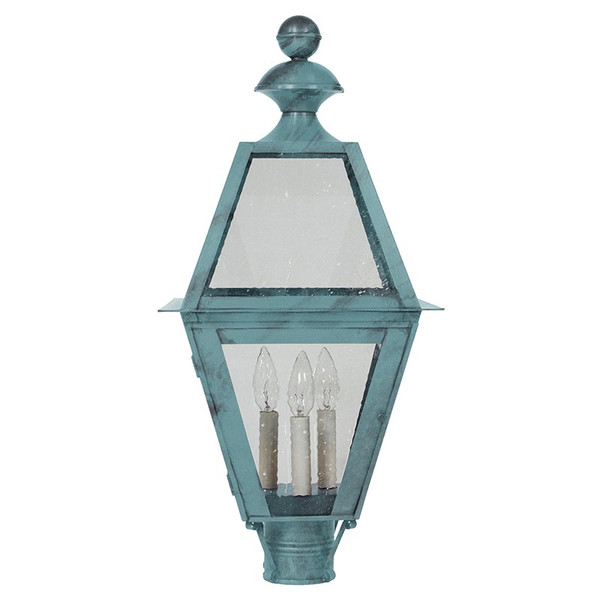 Northeast Lantern - 1023-VG-LT3-SMG - Three Light Post Mount - Boston - Verdi Gris