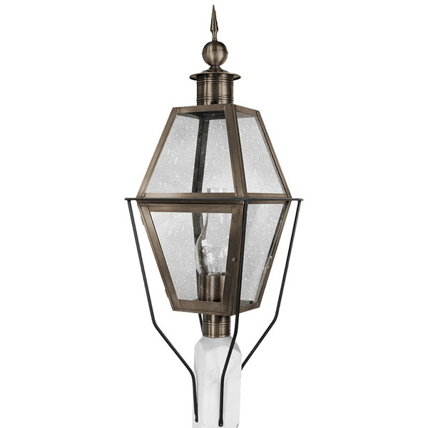 Northeast Lantern - 1033-DAB-CIM-CSG - One Light Post Mount - Boston - Dark Antique Brass