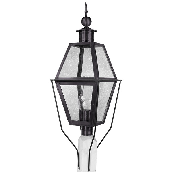 Northeast Lantern - 1033-DB-CIM-CSG - One Light Post Mount - Boston - Dark Brass