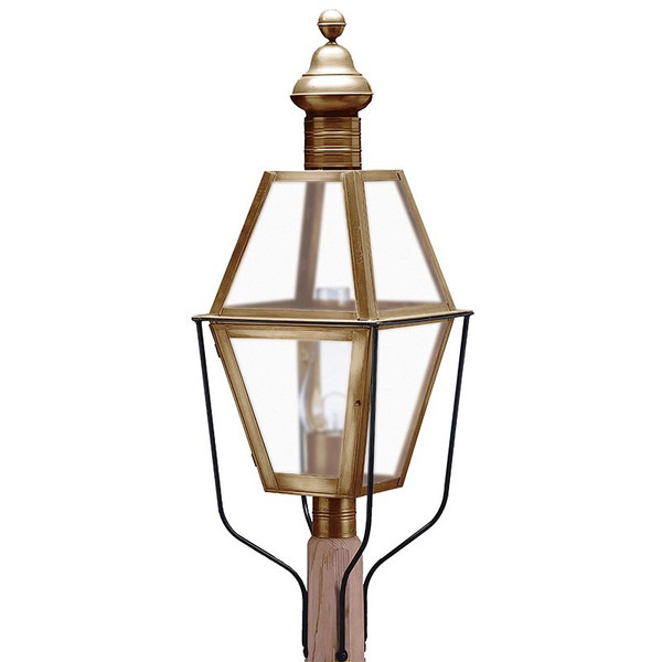 Northeast Lantern - 1043-AB-CIM-FST - One Light Post Mount - Boston - Antique Brass