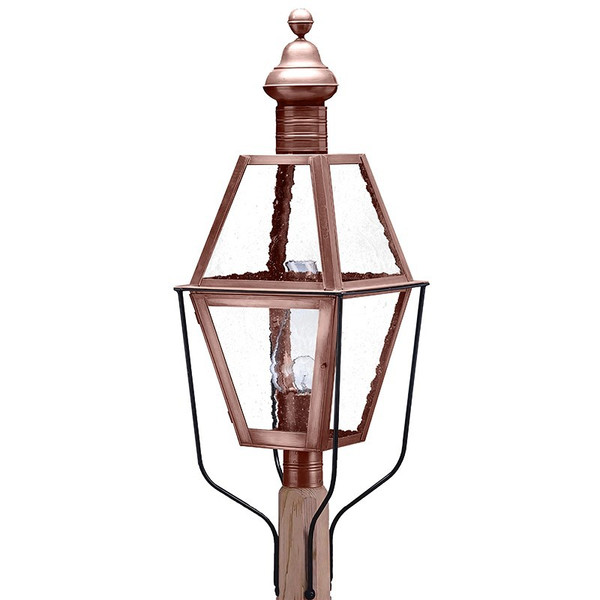Northeast Lantern - 1043-AC-CIM-SMG - One Light Post Mount - Boston - Antique Copper