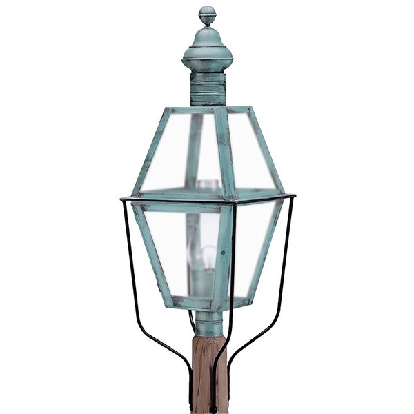 Northeast Lantern - 1043-VG-CIM-FST - One Light Post Mount - Boston - Verdi Gris