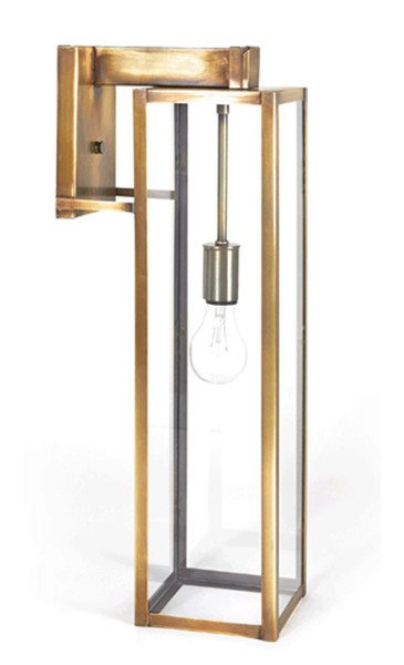 Northeast Lantern - 10547-AB-MED-CLR - One Light Wall Mount - Uptown - Antique Brass