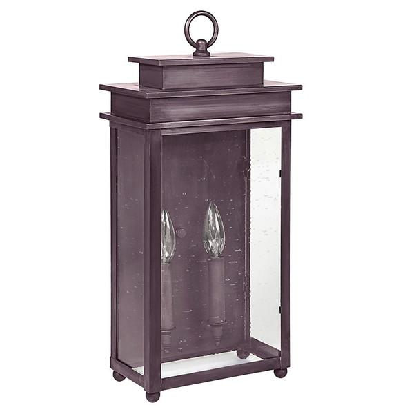 Northeast Lantern - 10621-DB-LT2-CSG - Two Light Wall Mount - Ellis - Dark Brass