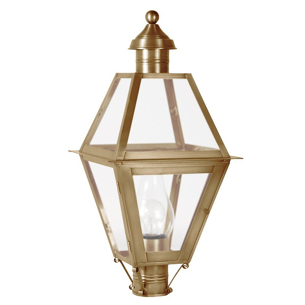 Northeast Lantern - 1063-AB-CIM-FST - One Light Post Mount - Boston - Antique Brass
