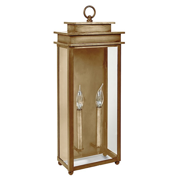 Northeast Lantern - 10641-AB-LT2-CLR - Two Light Wall Mount - Ellis - Antique Brass