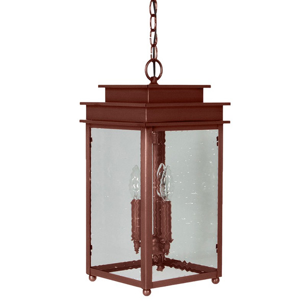 Northeast Lantern - 10722-AC-LT3-CSG - Hanging Lantern - Ellis - Antique Copper