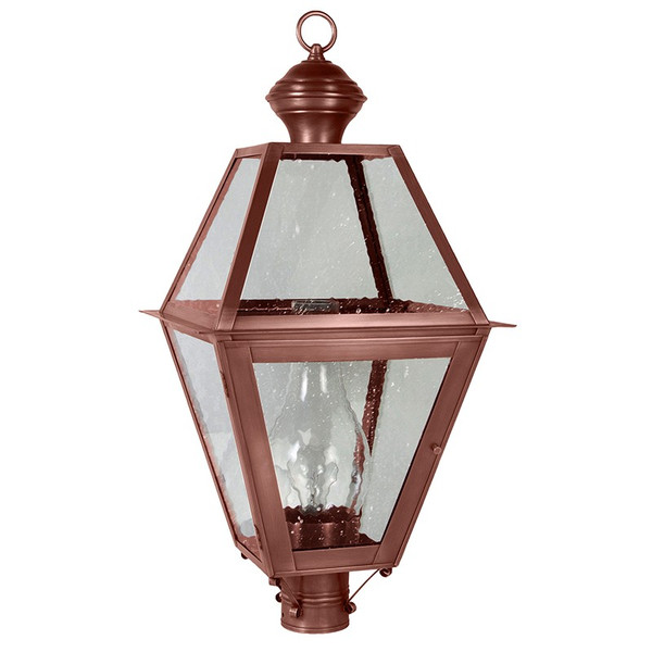 Northeast Lantern - 1073-AC-CIM-SMG - One Light Post Mount - Boston - Antique Copper