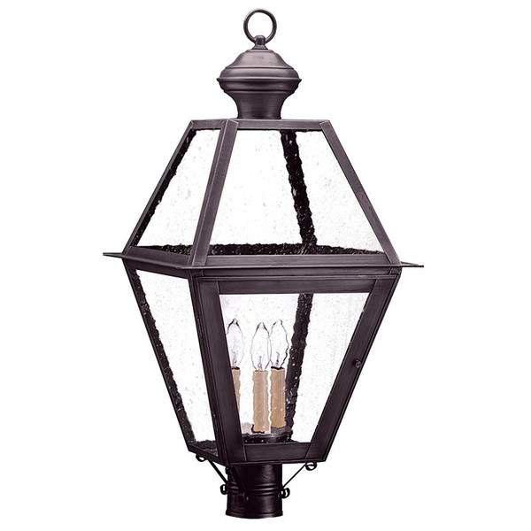Northeast Lantern - 1073-DB-LT3-SMG - Three Light Post Mount - Boston - Dark Brass