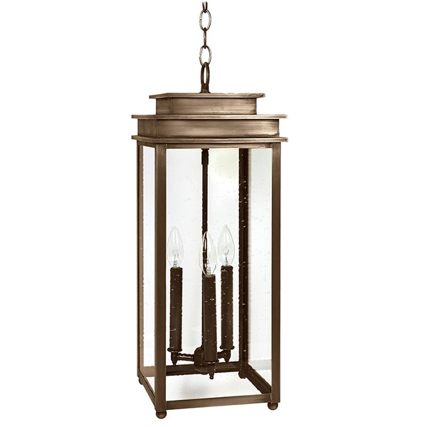 Northeast Lantern - 10742-DAB-LT3-CSG - Three Light Hanging Lantern - Ellis - Dark Antique Brass