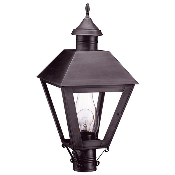 Northeast Lantern - 1113-DB-CIM-CLR - One Light Post Mount - Boston - Dark Brass