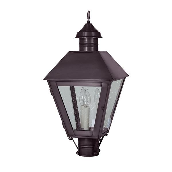 Northeast Lantern - 1113-DB-LT3-SMG - Three Light Post Mount - Boston - Dark Brass