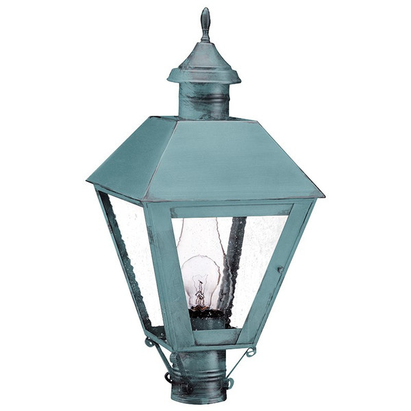 Northeast Lantern - 1113-VG-CIM-SMG - One Light Post Mount - Boston - Verdi Gris
