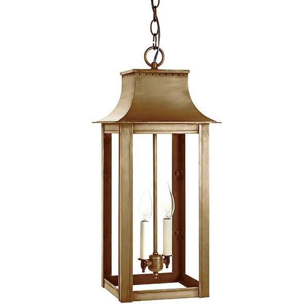 Northeast Lantern - 11232-AB-LT2-CLR - Two Light Hanging Lantern - Coplin - Antique Brass