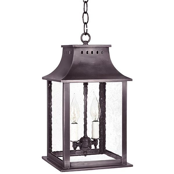 Northeast Lantern - 11312-DB-LT2-SMG - Two Light Hanging Lantern - Rockland - Dark Brass