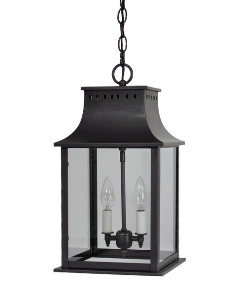 Northeast Lantern - 11322-DB-LT2-CLR - Two Light Hanging Lantern - Rockland - Dark Brass