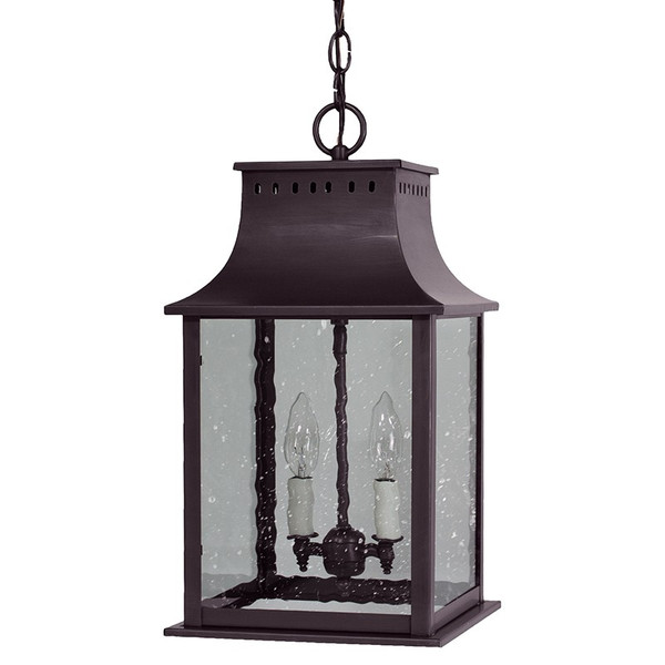 Northeast Lantern - 11322-DB-LT2-SMG - Two Light Hanging Lantern - Rockland - Dark Brass