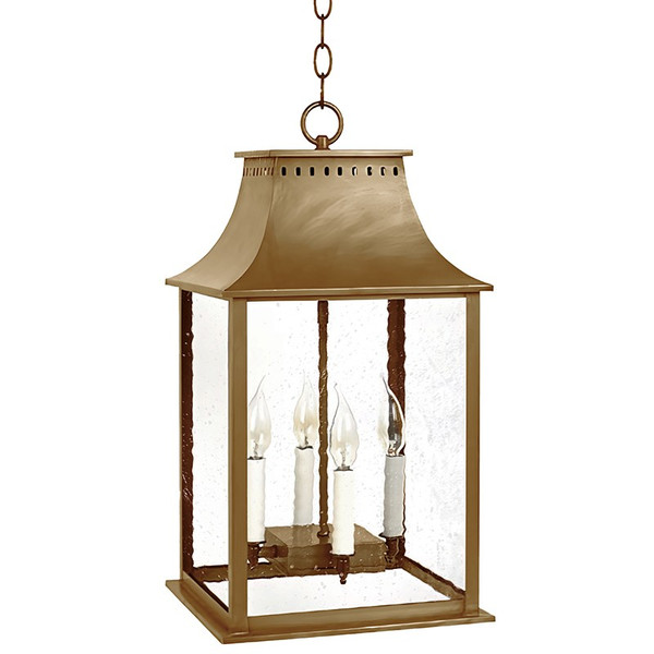Northeast Lantern - 11332-AB-LT4-SMG - Four Light Hanging Lantern - Rockland - Antique Brass