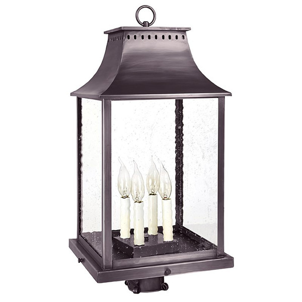 Northeast Lantern - 11333-DB-LT4-SMG - Four Light Post Mount - Rockland - Dark Brass
