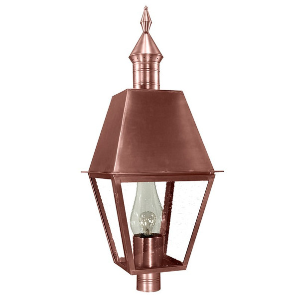 Northeast Lantern - 1133-AC-CIM-CLR - One Light Post Mount - Boston - Antique Copper
