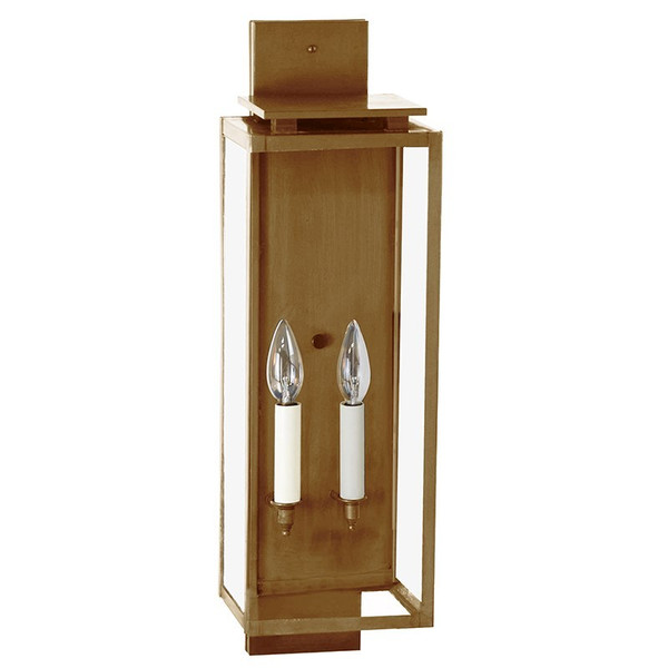 Northeast Lantern - 11641-AB-LT2-CLR - Two Light Wall Lantern - Downtown - Antique Brass