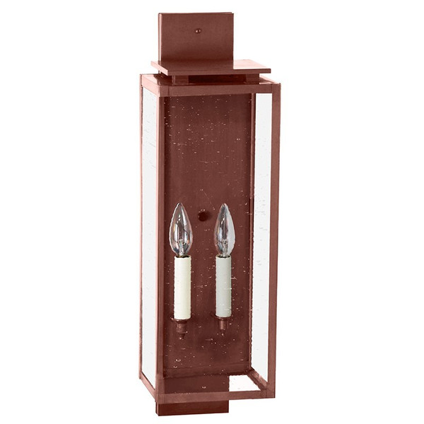 Northeast Lantern - 11641-AC-LT2-CSG - Two Light Wall Lantern - Downtown - Antique Copper