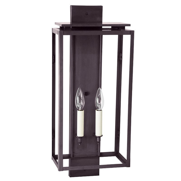 Northeast Lantern - 11651-DB-LT2-CLR - Two Light Wall Lantern - Downtown - Dark Brass