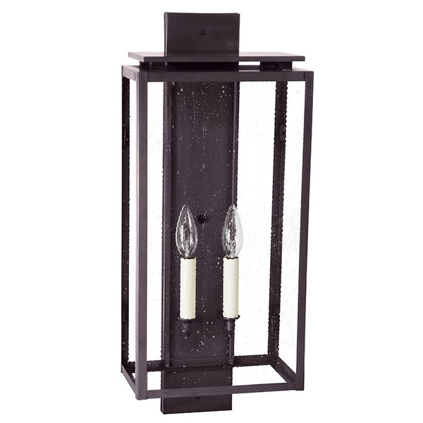 Northeast Lantern - 11651-DB-LT2-SMG - Two Light Wall Lantern - Downtown - Dark Brass