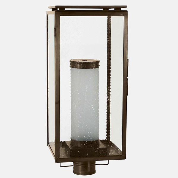 Northeast Lantern - 11653-DAB-FCYL-SMG - One Light Post Mount - Downtown - Dark Antique Brass