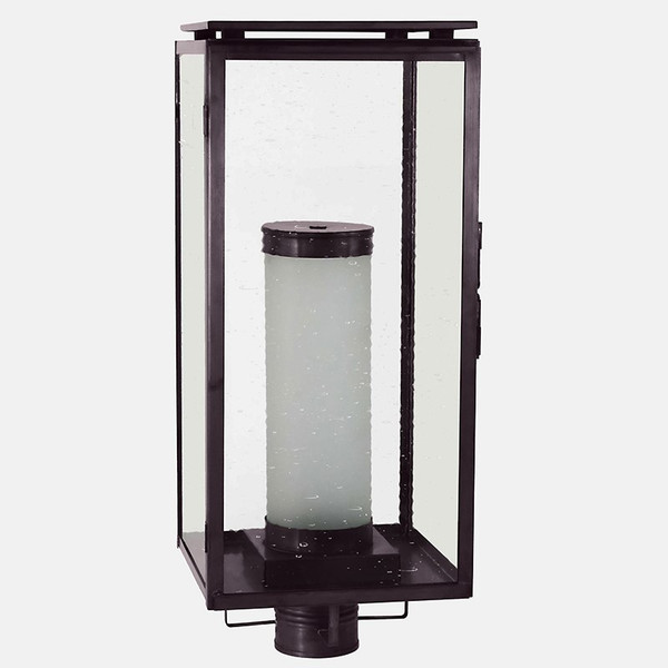 Northeast Lantern - 11653-DB-FCYL-CSG - One Light Post Mount - Downtown - Dark Brass