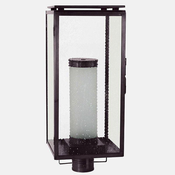 Northeast Lantern - 11653-DB-FCYL-SMG - One Light Post Mount - Downtown - Dark Brass
