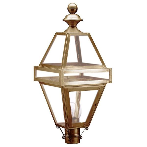 Northeast Lantern - 1223-AB-CIM-FST - One Light Post Mount - Boston - Antique Brass