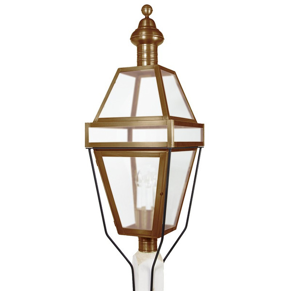 Northeast Lantern - 1253-AB-LT3-FST - Three Light Post Mount - Boston - Antique Brass