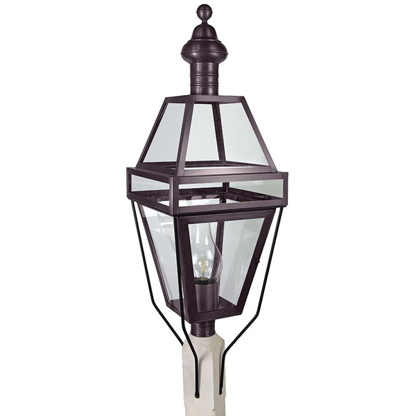 Northeast Lantern - 1253-DB-CIM-CLR - One Light Post Mount - Boston - Dark Brass