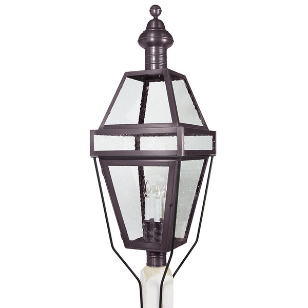 Northeast Lantern - 1253-DB-LT3-SMG - Three Light Post Mount - Boston - Dark Brass
