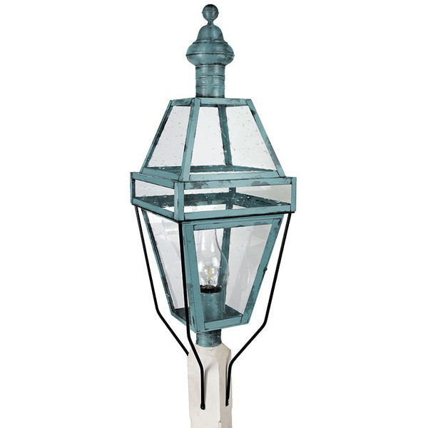 Northeast Lantern - 1253-VG-CIM-CSG - One Light Post Mount - Boston - Verdi Gris