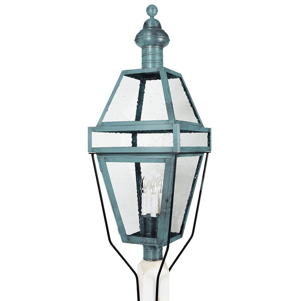 Northeast Lantern - 1253-VG-LT3-CSG - Three Light Post Mount - Boston - Verdi Gris