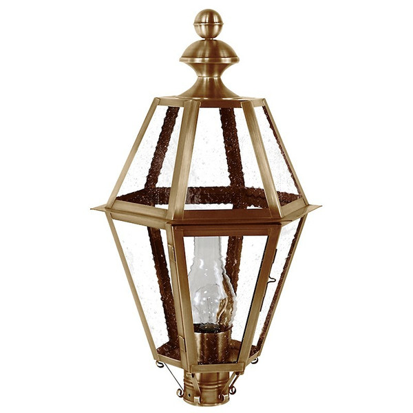 Northeast Lantern - 1623-AB-CIM-SMG - One Light Post Mount - Boston - Antique Brass