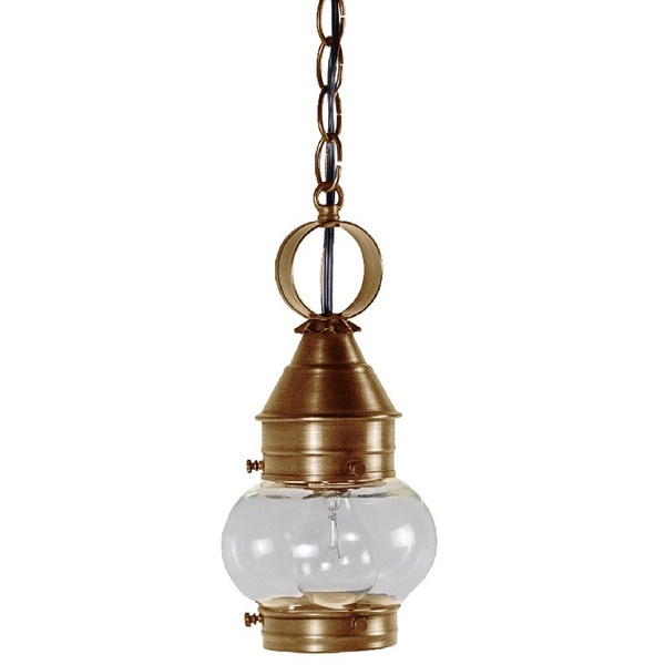 Northeast Lantern - 2012-AB-MED-CLR - One Light Hanging Lantern - Cageless - Antique Brass