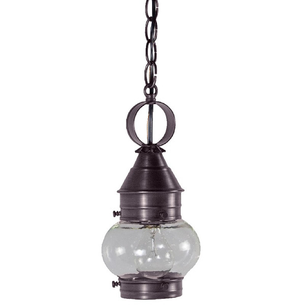 Northeast Lantern - 2012-DB-MED-CSG - One Light Hanging Lantern - Cageless - Dark Brass