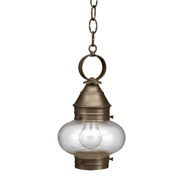 Northeast Lantern - 2022-DAB-MED-CLR - One Light Hanging Lantern - Cageless - Dark Antique Brass