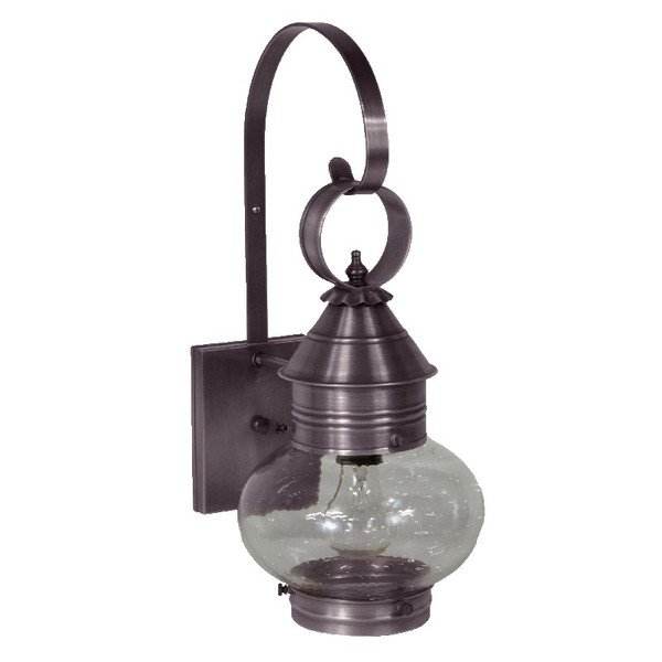 Northeast Lantern - 2031-DB-MED-CSG - One Light Wall Mount - Cageless - Dark Brass