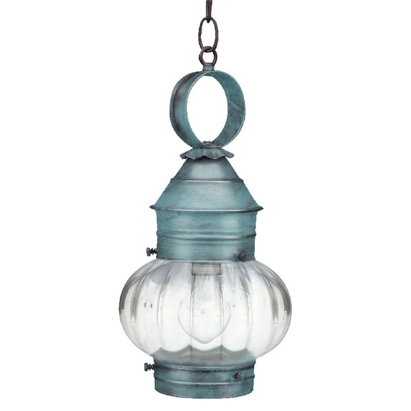 Northeast Lantern - 2032-VG-MED-OPT - One Light Hanging Lantern - Cageless - Verdi Gris