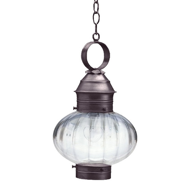Northeast Lantern - 2042-DB-MED-OPT - One Light Hanging Lantern - Cageless - Dark Brass