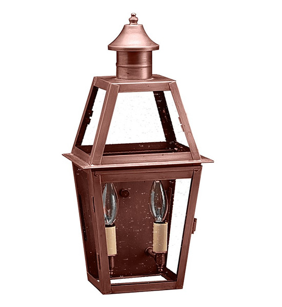 Northeast Lantern - 2231-AC-LT2-CSG - Two Light Wall Mount - Uxbridge - Antique Copper