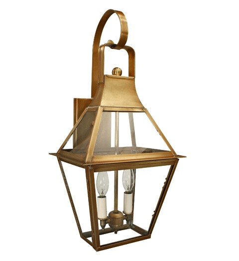Northeast Lantern - 2237-AB-LT2-CLR - Two Light Wall Mount - Uxbridge - Antique Brass