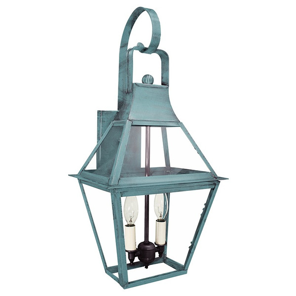 Northeast Lantern - 2237-VG-LT2-CLR - Two Light Wall Mount - Uxbridge - Verdi Gris