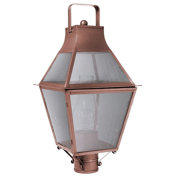 Northeast Lantern - 2243-AC-CIM-SMG - One Light Post Mount - Uxbridge - Antique Copper
