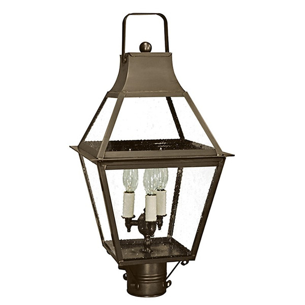 Northeast Lantern - 2243-DAB-LT3-SMG - Three Light Post Mount - Uxbridge - Dark Antique Brass